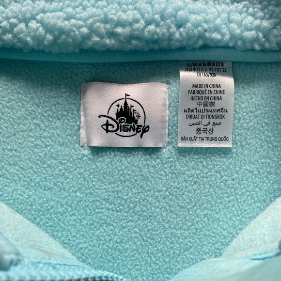 Disney Mickey Fleece Jacket Pullover with Peace Sign in Blue - Picture 4 of 9